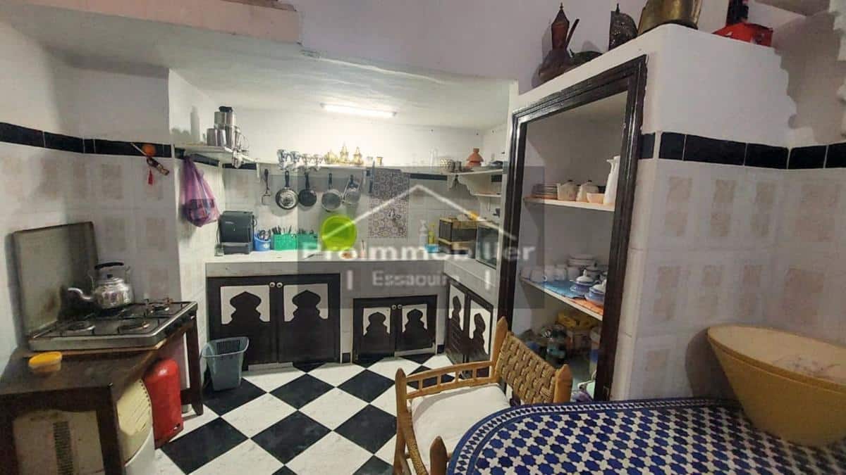 Magnifique Riad de 200 m² en médina à vendre à Essaouira terrain 100 m² avec terrasse privative