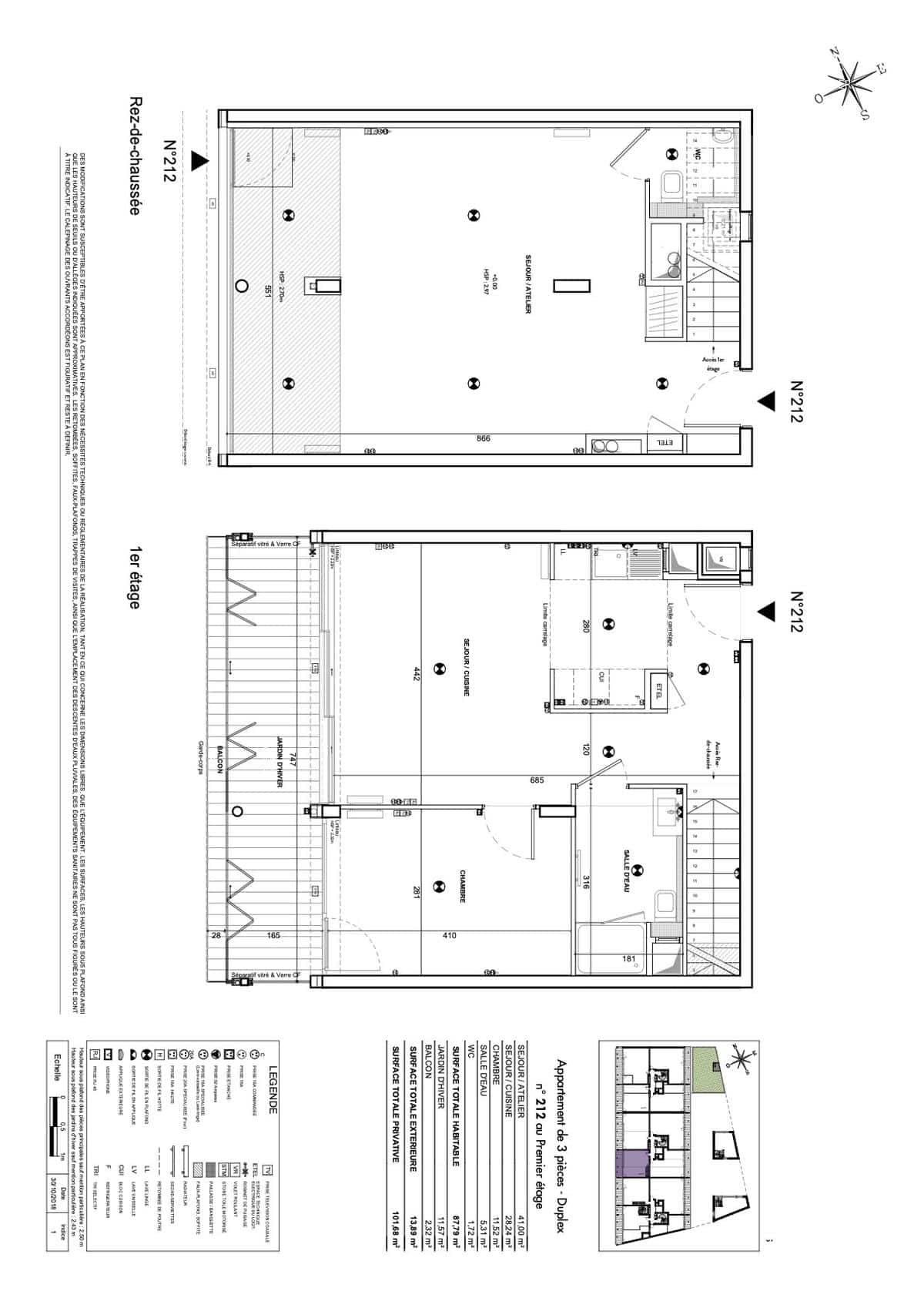 APPARTEMENT NEUF 3 PIECES – PARIS XVIII