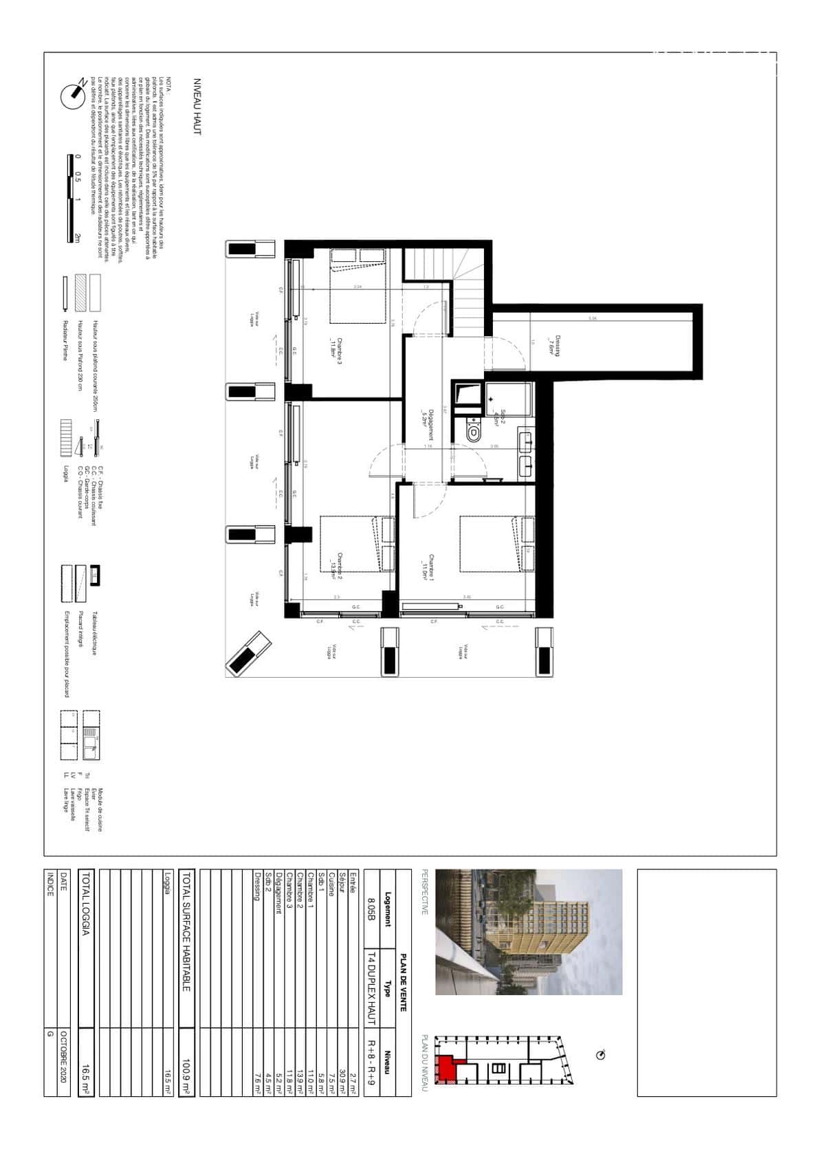 APPARTEMENT NEUF 4 PIECES – PARIS XIII