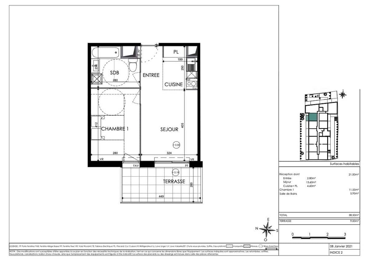 APPARTEMENT NEUF 2 PIECES – NÎMES