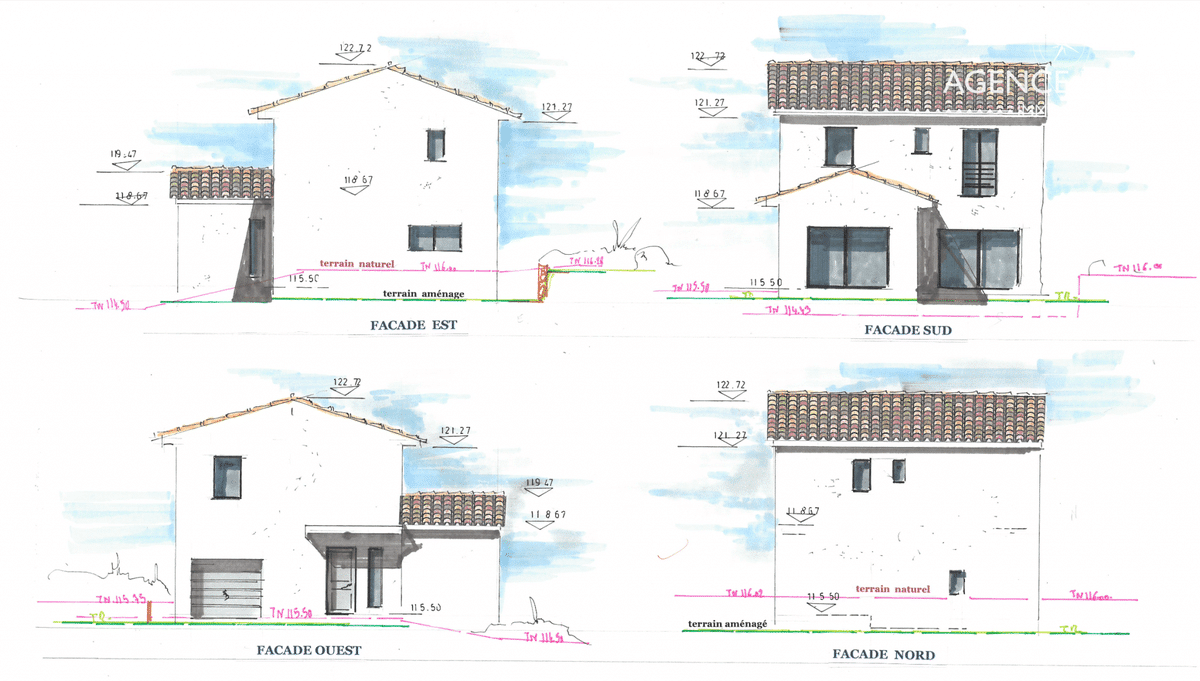 For sale - 1121 m2 plot to build - house in R+1 of...