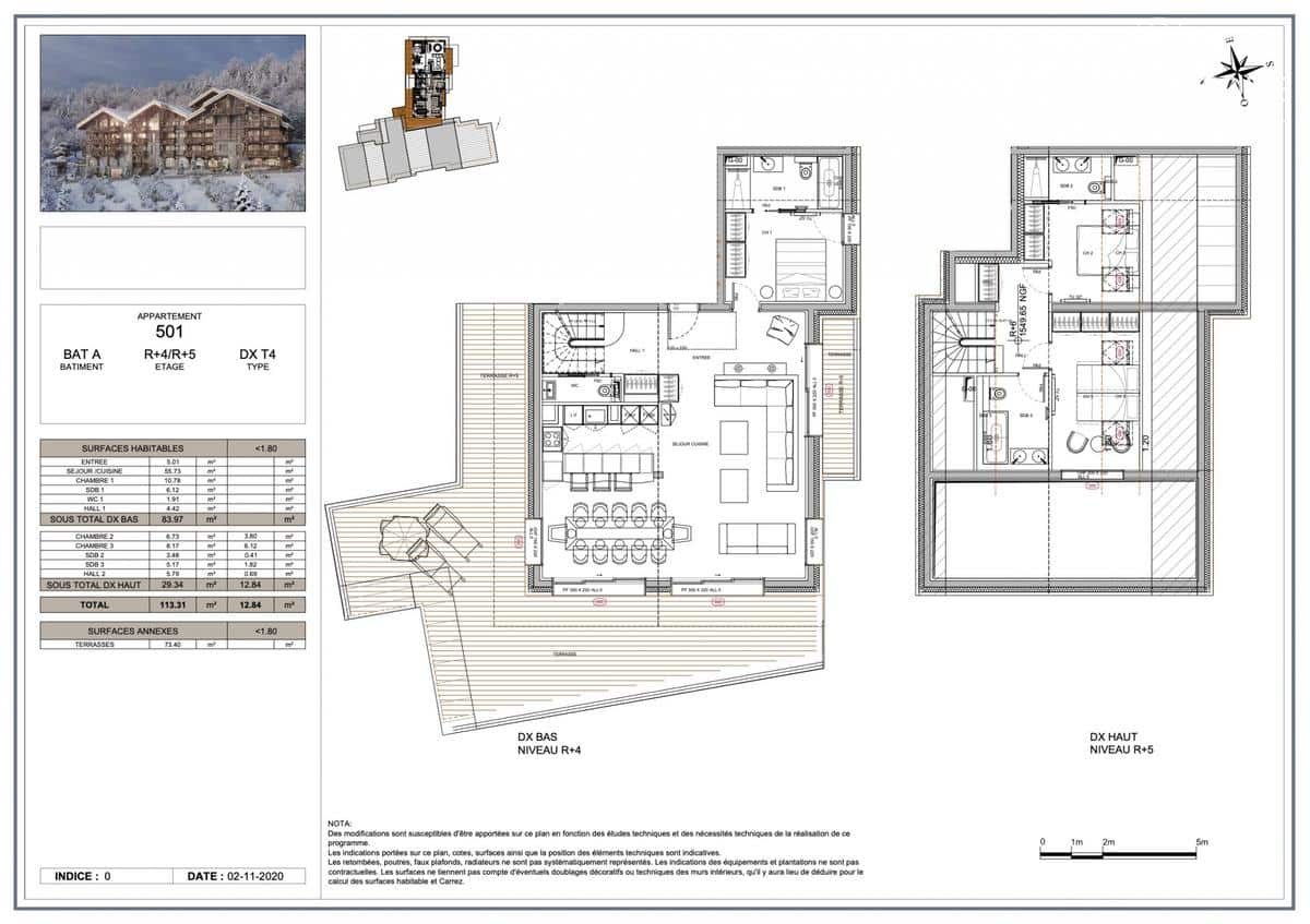 PENTHOUSE PRESTIGIEUX 4 PIECES -MERIBEL