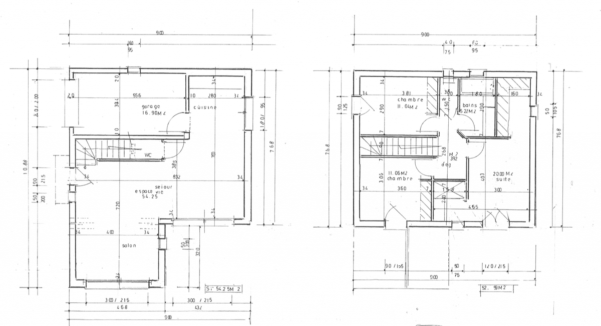 À VENDRE – Terrain de 1121 m2 à bâtir – Maison en R+1 de 110