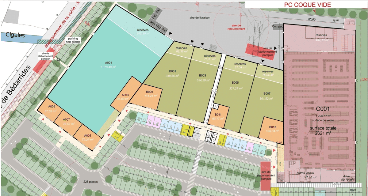 Entraigues Sur La Sorgue – Centre commercial BEFA 9271m2