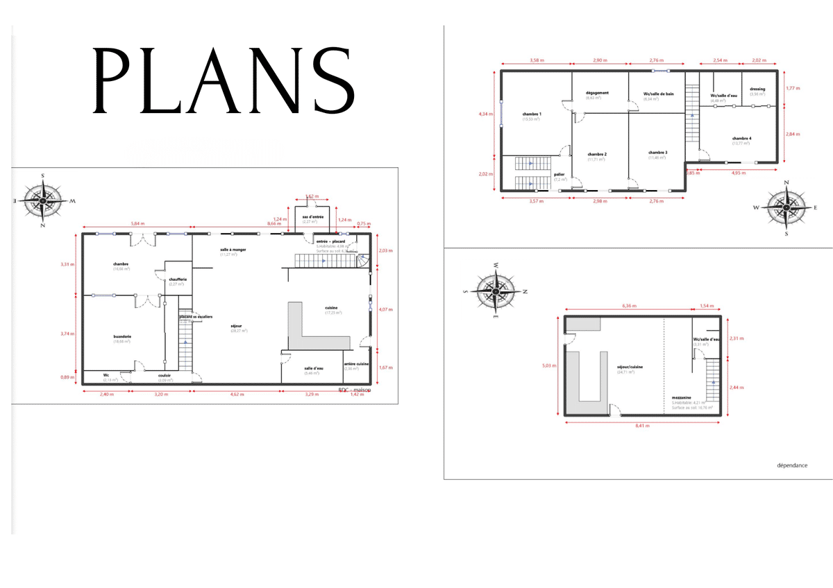 Houses for sale T5 and T2 – 252 m2 – Montolivet – 13012 Mars