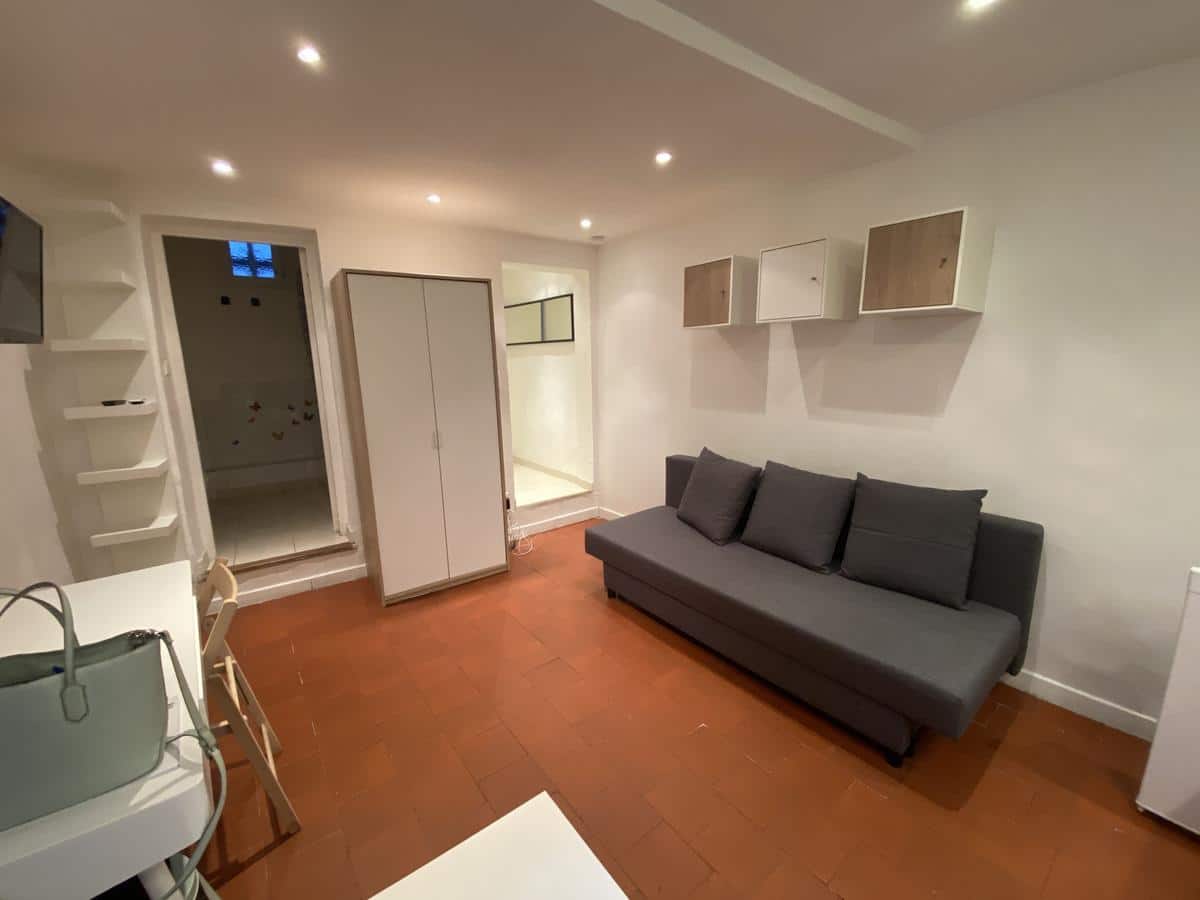 Studio meblé rue des muletiers – 1 pièce – 19.75m2