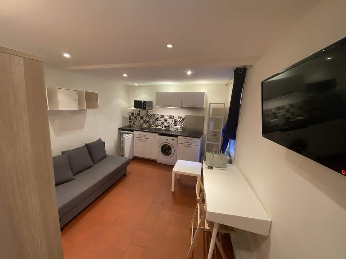 Studio meblé rue des muletiers – 1 pièce – 19.75m2