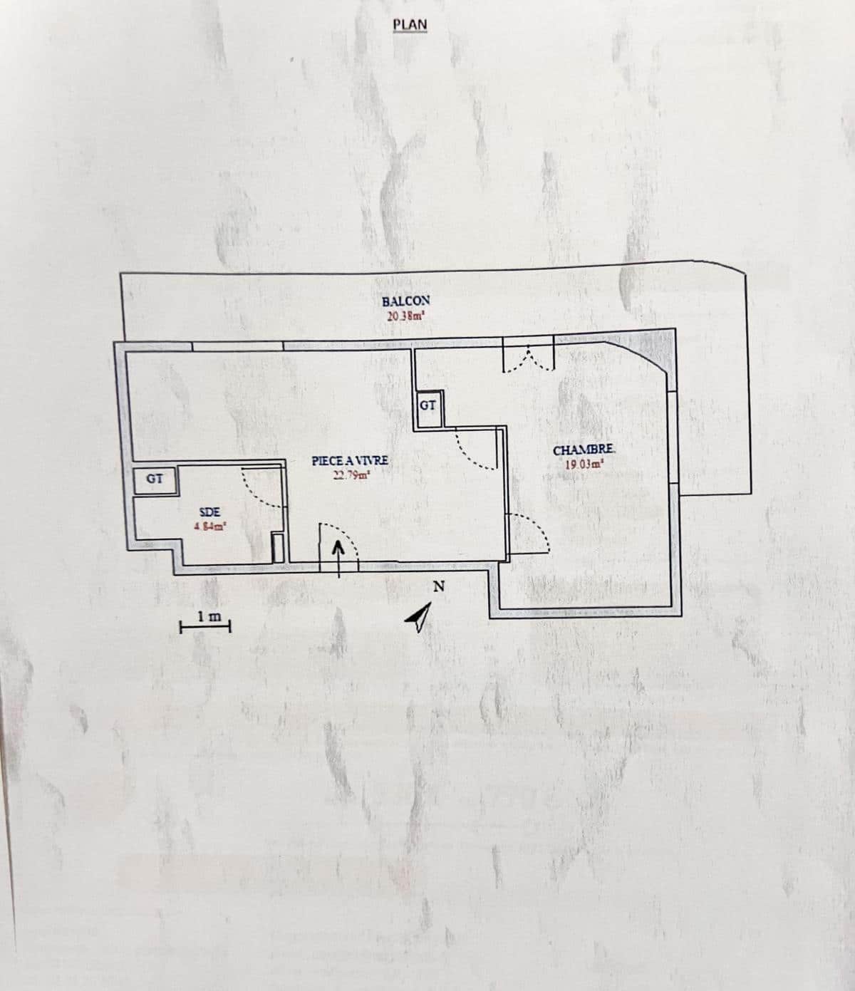 Large T2 with balcony – top floor – new residence – view