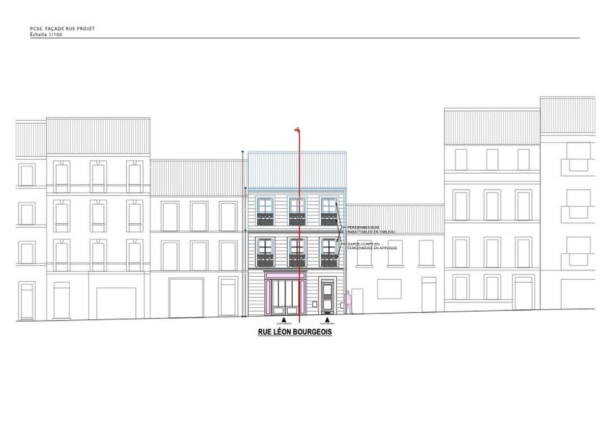 IMMEUBLE DE RAPPORT   5 LOTS   211 m2   PERMIS DE CONSTRUIRE